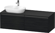 Duravit Ketho.2 Тумба под раковину слева 140x55x45,9h см, цвет: дуб черный K24888L16160000