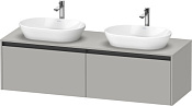 Duravit Ketho.2 Тумба под две раковины 160x55x45,9h см, цвет: бетонно-серый мат. K24889B07070000