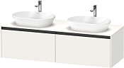 Duravit Ketho.2 Тумба под две раковины 160x55x45,9h см, цвет: белый супермат. K24889B84840000