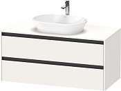 Duravit Ketho.2 Тумба под раковину с 2-мя ящ. 120x55x56,8h см, цвет: белый супермат. K24897084840000