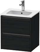 Duravit Ketho.2 Тумба под раковину с 2-мя ящ. 51x42x54,9h см, цвет: дуб черный K25261016160000