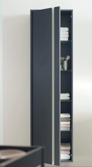 Duravit Ketho Шкаф подвесной 50х36х180h см, цвет: серо-коричневый KT1265L9191