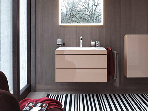 Duravit L-Cube Шкаф подвесной 50х30х90h см, цвет: капучино LC1189L8686