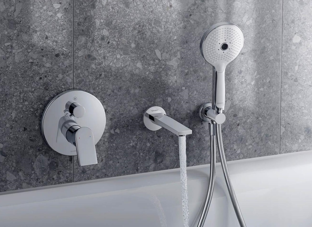 Duravit Tulum Смеситель для душа настенный встраиваемый, цвет: черный мат. TU4210012046