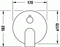 Duravit Tulum Смеситель для ванны настенный встраиваемый, цвет: черный мат. TU5210012046