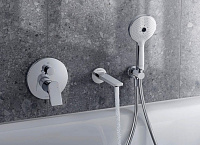 Duravit Tulum Смеситель для ванны настенный встраиваемый, цвет: черный мат. TU5210012046