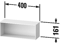 Duravit Zencha Полка подвесная прямоугольная 40х14 см, цвет: белый суперматовый ZE1210084840000