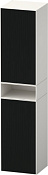 Duravit Zencha Шкаф-пенал подв. 40х36х190h см, цвет: черное стекло/белый супермат. ZE1353L63840000