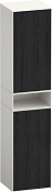 Duravit Zencha Шкаф-пенал подвесной 40х36х190h см, цвет: дуб черный/белый супермат. ZE1353R16840000