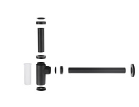 Timo Сифон для раковины, цвет: черный матовый 958/03L