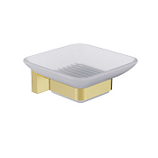 Timo Selene Мыльница со стеклянной чашей, подвесная, цвет: золото матовое 17022/17