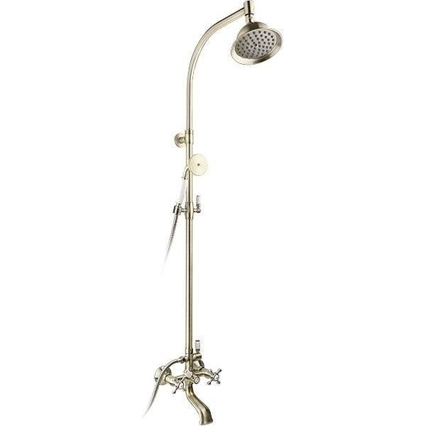 Timo Nelson Душевая стойка с верхним душем диаметром 25 см, 20,5x150,3h см, цвет: бронза SX-1090