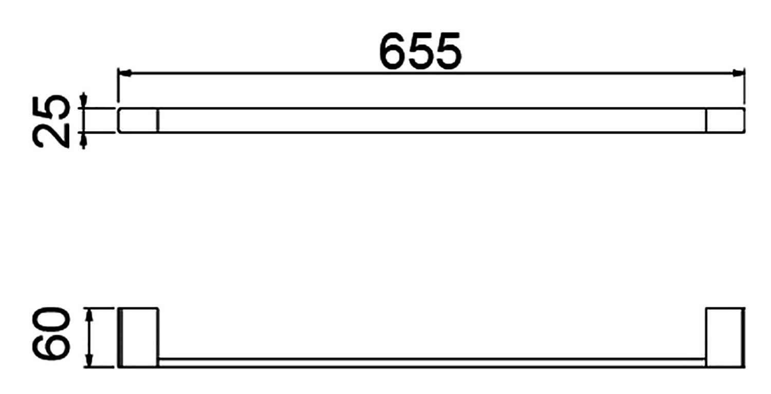Timo Selene Полотенцедержатель подвесной 60 см, цвет: золото матовое 17061/17 17053/17