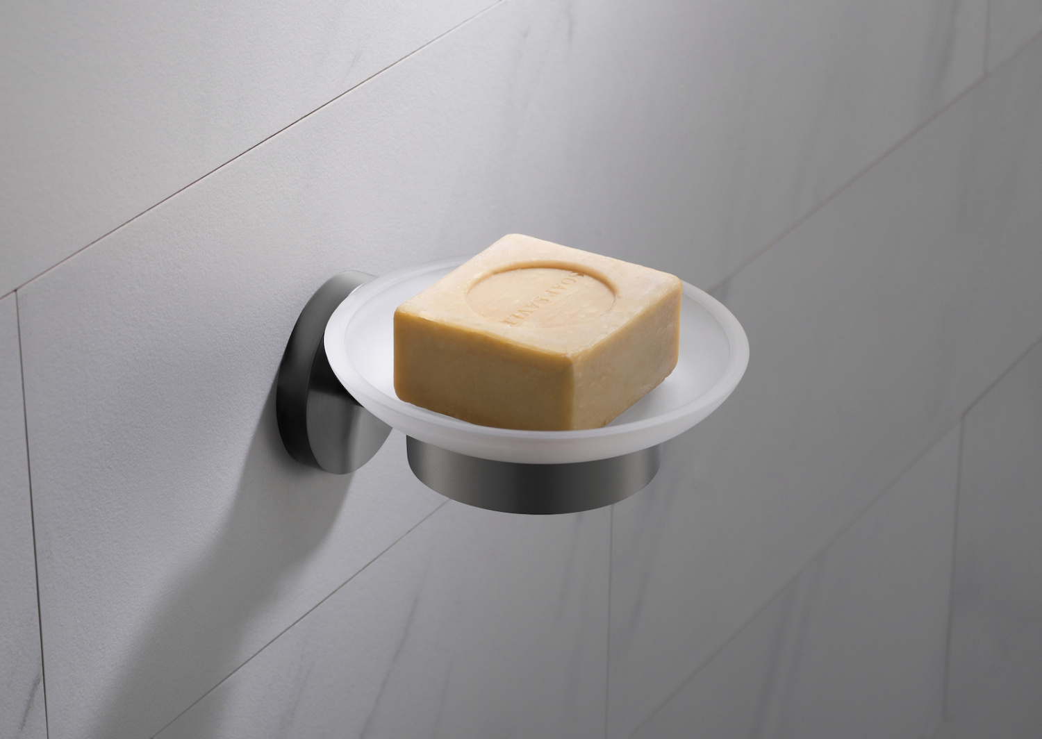 Timo Saona Мыльница со стеклянной чашей, подвесная, цвет: черное золото 13021/18