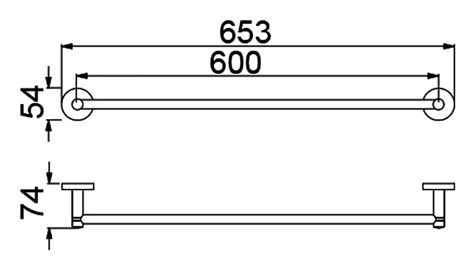 Timo Saona Полотенцедержатель подвесной, цвет: хром 13053/00