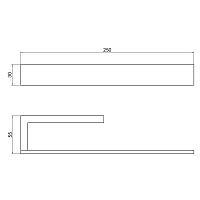 Timo Petruma Полотенцедержатель подвесной, цвет: золото матовое 15250/17