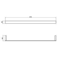 Timo Petruma Полотенцедержатель подвесной, цвет: хром 15253/00