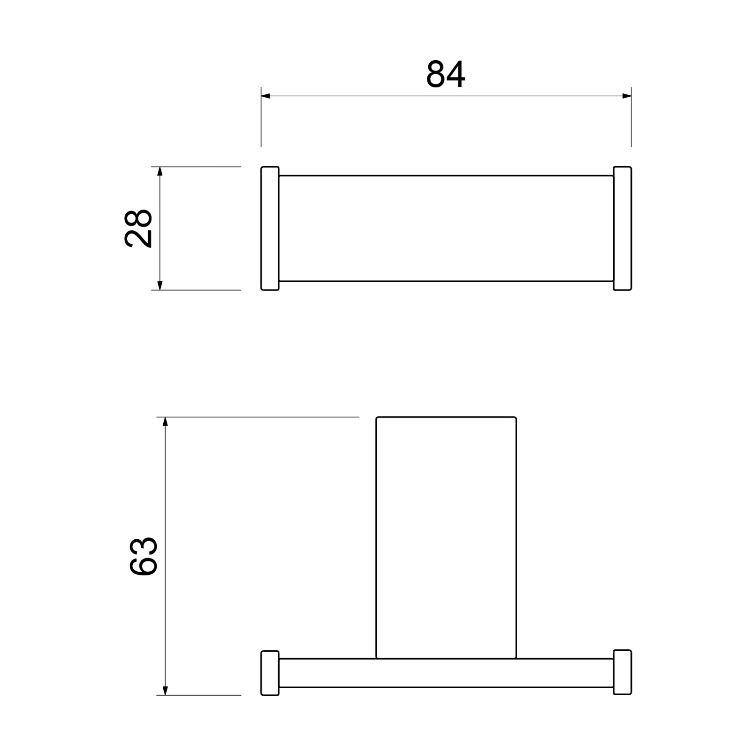 Timo Torne Крючок двойной подвесной, цвет: золото матовое 43012/17
