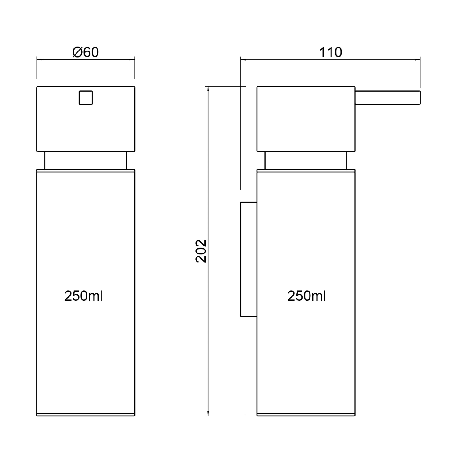 Timo Torne Дозатор подвесной, цвет: золото матовое 43039/17