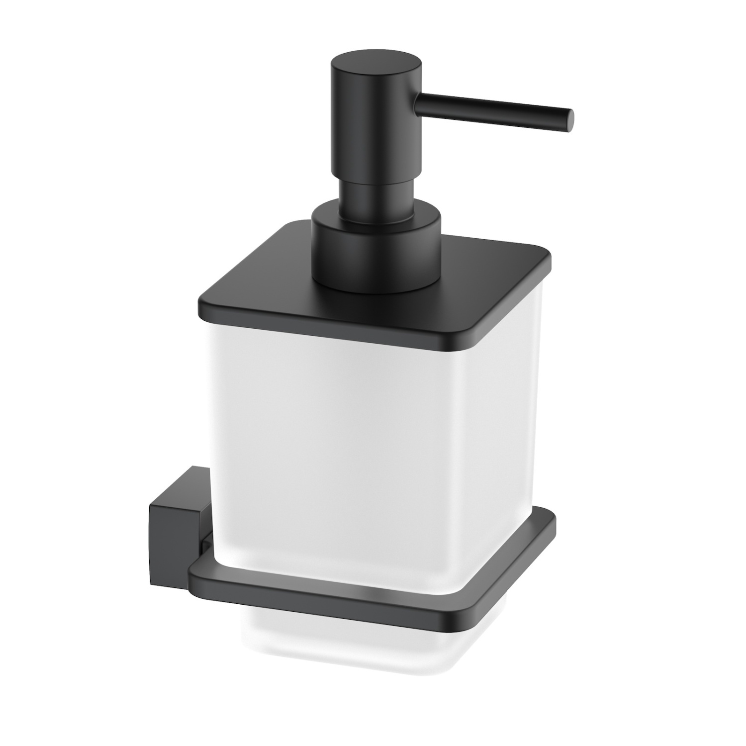 Timo Torne Дозатор для жидкого мыла, подвесной, стеклянная колба, цвет: черный матовый 43139/03