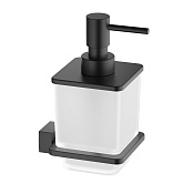 Timo Torne Дозатор для жидкого мыла, подвесной, стеклянная колба, цвет: черный матовый 43139/03