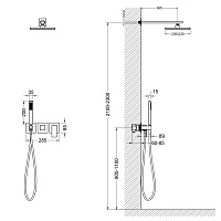 Timo Selene Душевой комплект встраиваемый, цвет: черный матовый SX-2169/03SM
