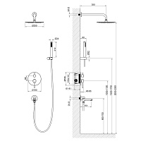 Timo Saona Душевой комплект встраиваемый, цвет: хром SX-2379/00SM
