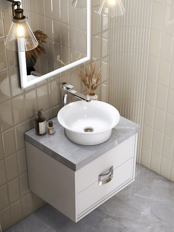 Kerama Marazzi Canaletto Столешница для накладных раковин 60x48x5,5h см, цвет: серый CN60.SG560702R