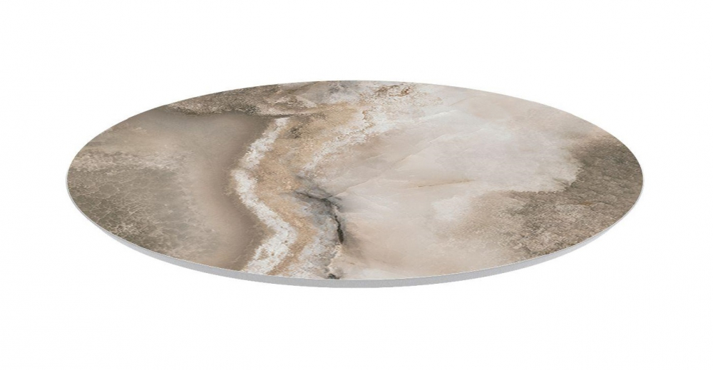 Kerama Marazzi Cono Полка круглая для консоли 43,1x43,!x1,1h см, цвет: бежевый CO4.VT279.431