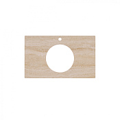 Kerama Marazzi Plaza Столешница для накладных раковин 80x48x1,1h см, цвет: бежевый PL5.SG560400R.80