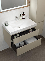 Kerama Marazzi Cubo Раковина подвесная/мебельная 80x48x18h см, цвет: белый CU.wb.80