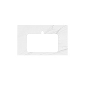 Kerama Marazzi Plaza Столешница для накладных раковин 80x48x1,1h см, цвет: белый PL2.SG507100R.80