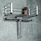 Colombo Design Complementi Держатель для скребка с полочкой 8,5 см. подвесной, цвет: chrome B9644