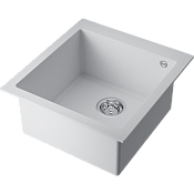 Omoikiri Bosen 47A-WH Кухонная мойка Artceramic 47x50 см, цвет: белый 4993817