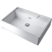 Omoikiri Kinokawa 90-WH Кухонная мойка Artceramic 90x63,5 см, цвет: белый 4993853