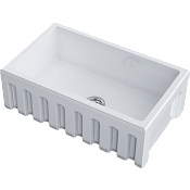 Omoikiri Mikura 76-WH Glossy Кухонная мойка Natceramic 76x46 см, цвет: белый 4993258