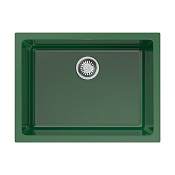 Omoikiri Okinoshima 61-U/I-RG Glossy Кухонная мойка Natceramic 61x46 см, цвет: royal green 4911263