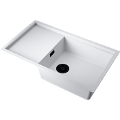 Omoikiri Sintesi 86-WH Кухонная мойка Artceramic 86x50 см, цвет: белый 4997131