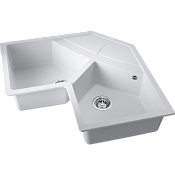 Omoikiri Sumi 83C-WH Кухонная мойка Tetogranit 102,1x83 см, цвет: белый 4997174