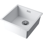 Omoikiri Yamakawa 45-Integra-WH Кухонная мойка Artceramic 45,6x45,6 см, цвет: белый 4997253