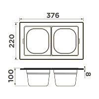 Omoikiri DC-04-2-GB Контейнер нержавеющая сталь цвет: графит 4999085