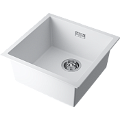 Omoikiri Yamakawa 45T-U/I-WH Кухонная мойка Tetogranit 45,6x45,6 см, цвет: белый 4993310