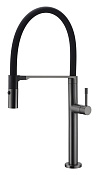 Boheme Uno Смеситель для кухни без возм. подключения фильтра, длина излива 22,5 см, цвет: gun metall 114-GM