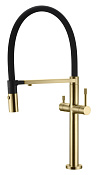 Boheme Uno Смеситель для кухни с возм. подключения фильтра, длина излива 22 см, цвет: matt gold 115-MG