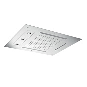 Almar Square Потолочный душ 63х48 см встраиваемый, 3 режима, цвет: brushed stainless steel E044190.BS