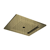 Almar Square 500 Потолочный душ 49,6х49,6 см, встраиваемый, 3 режима, цвет: brushed high brass E044259.HB