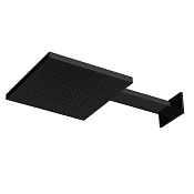 Almar Velvet 300 Верхний душ с кронштейном настенным 30х30 см, 2 режима, цвет: matt black E044277.MB