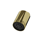 Almar Beam 100 Верхний душ с кронштейном настенным d10 см, 3 режима, цвет: brushed high brass E044286.HB