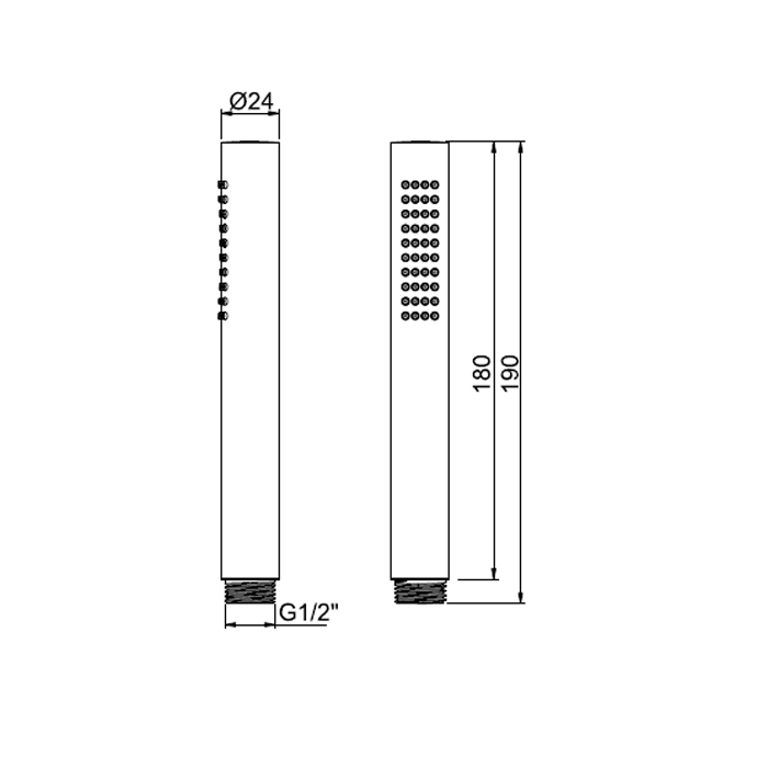 Almar Easybrass Ручной душ, 1 режим, цвет: brushed high brass E082091.HB