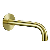 Almar Round Излив настенный для ванны 24 см, цвет: brushed high brass E098007.HB